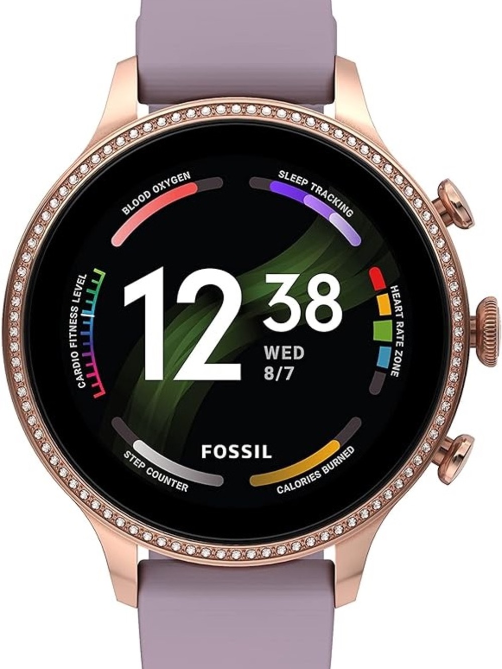 Fossil Smartwatch Rose Gold Case with Lavender Band